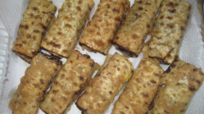 גלילות מצה עם כבד קצוץ שיכור לפסח